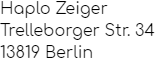 Haplo Zeiger Trelleborger Str. 34 13819 Berlin